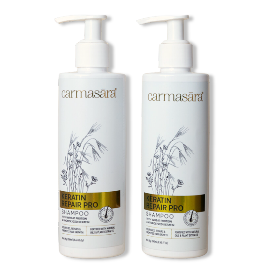 CARMASARA - Keratin Repair Shampoo - 200 ML | Pack of 2