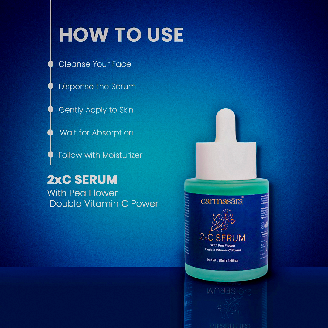Carmasara 2xC Serum with Pea Flower and Double Vitamin C Power