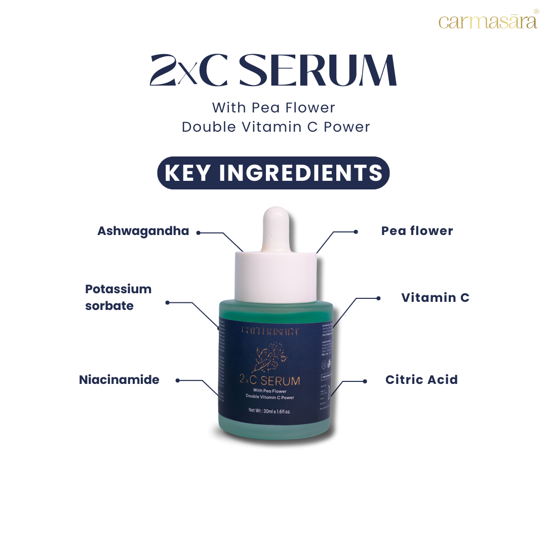 Carmasara 2xC Serum with Pea Flower and Double Vitamin C Power
