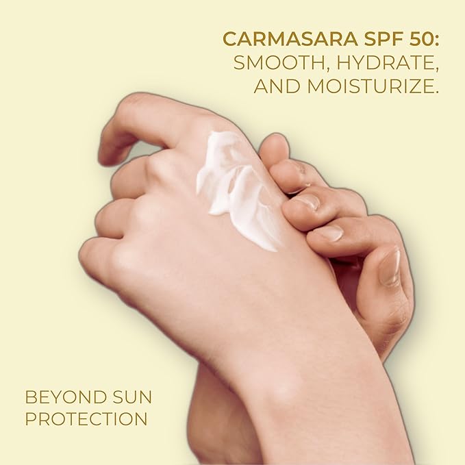 Carmasara SPF 50 Nourishing & Protecting | Light weight, Moisturizing & Hydrating | PA+++ Sunscreen with No Whitecast